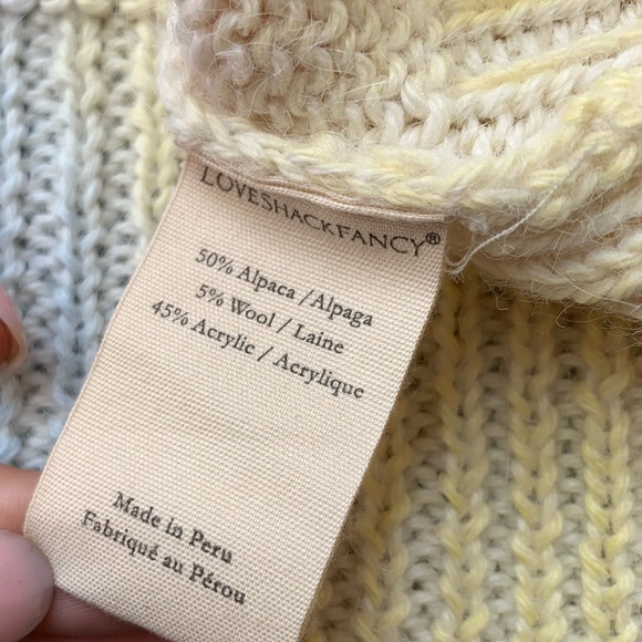LoveShackFancy Naveen Cotton Candy Tie Dye V Neck Sweater - Picture 7 of 9